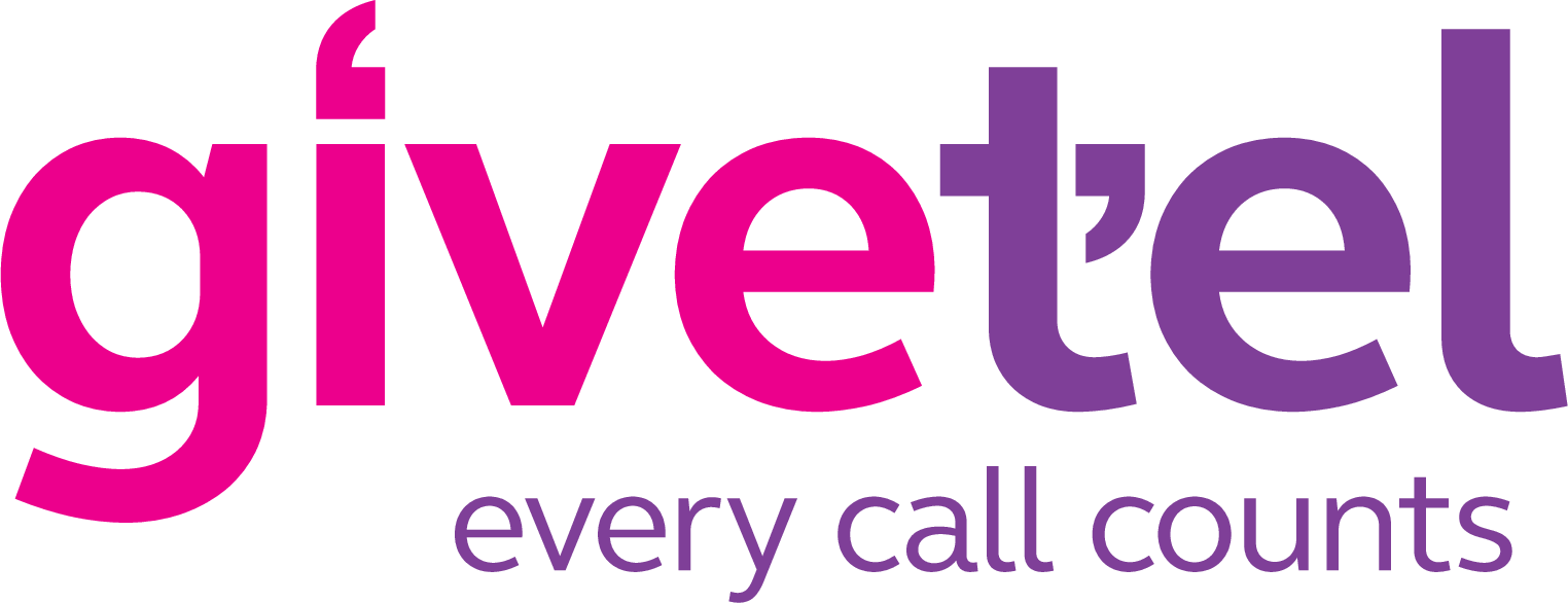 GiveTel logo with the tagline every call counts
